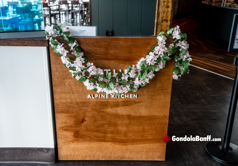 Alpine Kitchen Hostess Station Flowers