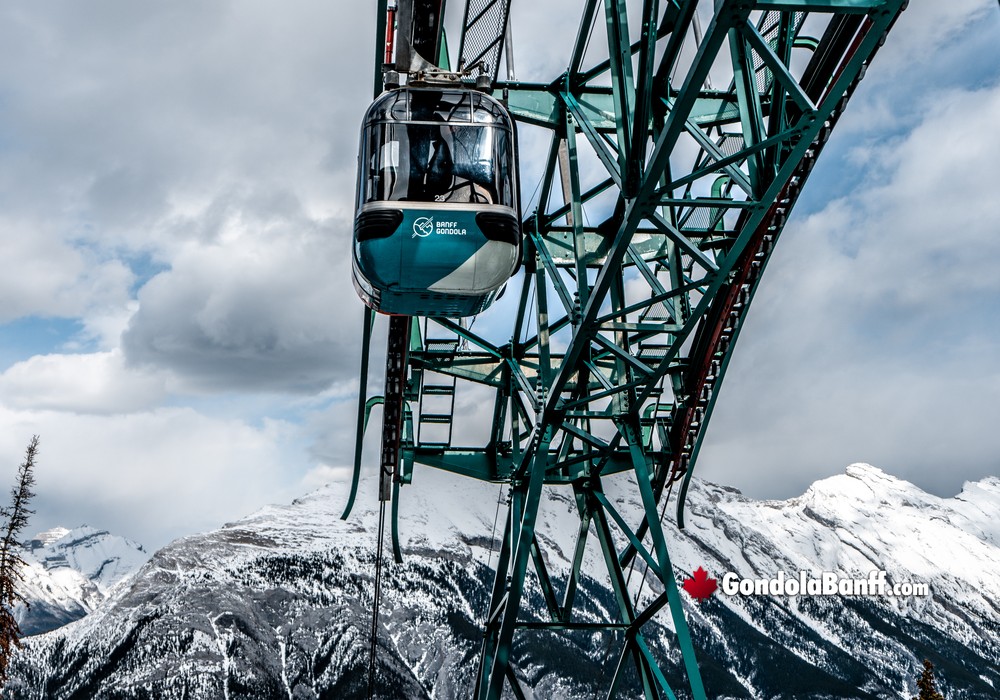 Banff Gondola View Below Mountain View