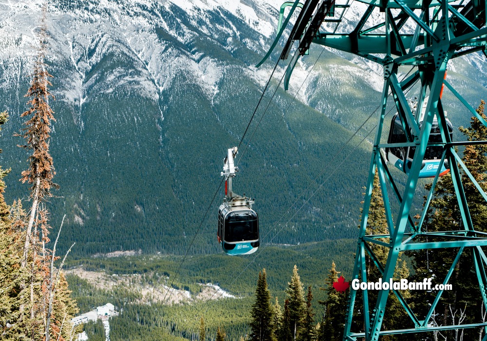 Gondolas Passing Along Track