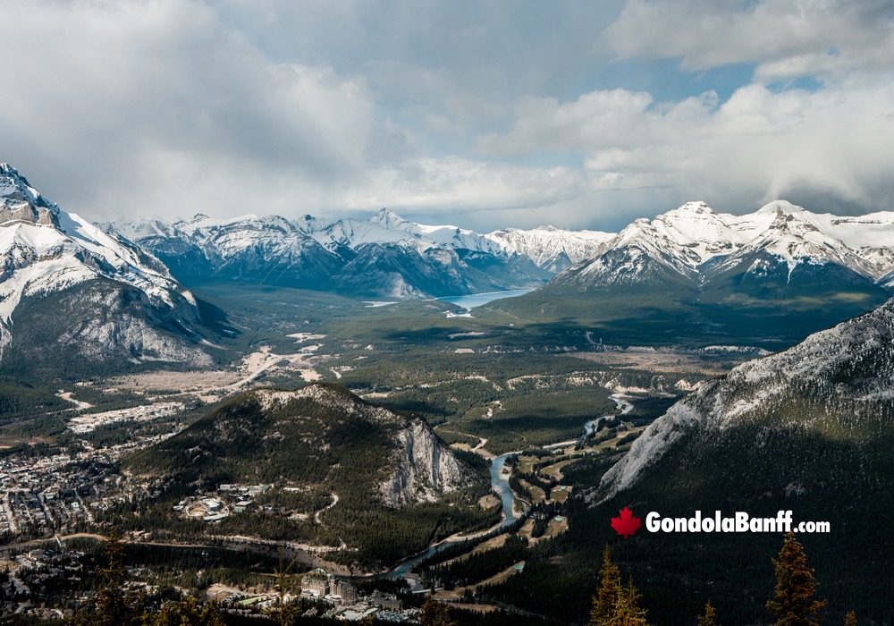 Banff Town Aerial Valley