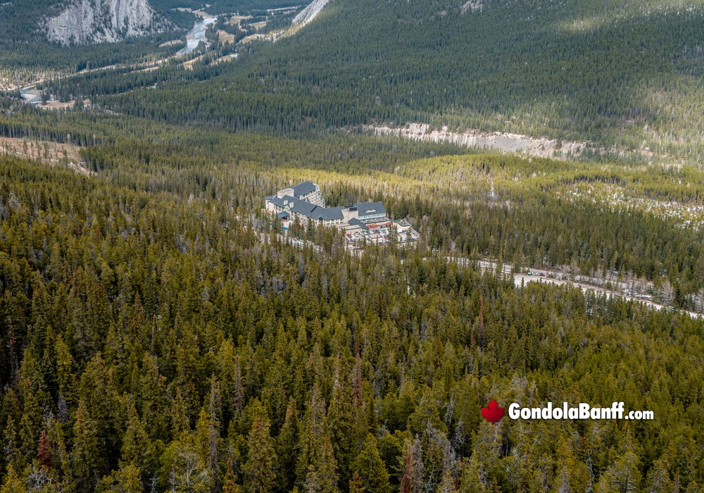 Fairmont Banff Aerial View