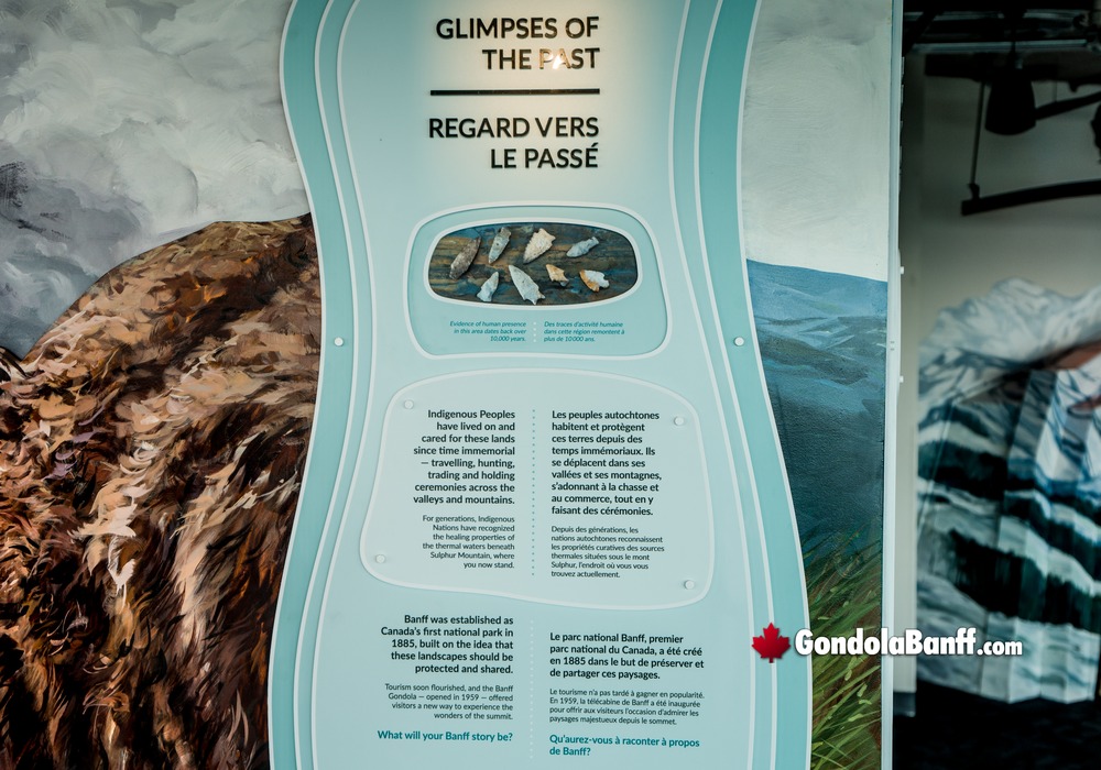 Banff Gondola Glimpse of the Past Arrowhead Display