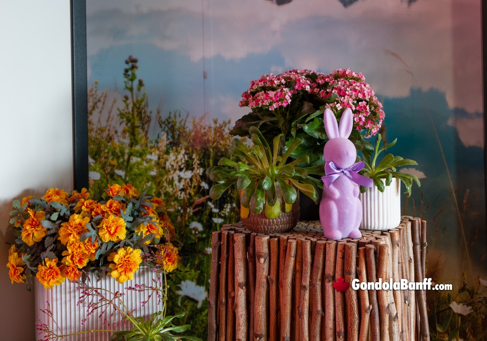 Nature Painting Flowers Rabbit