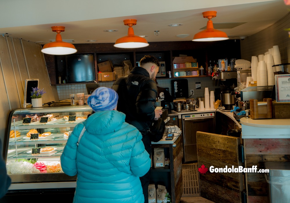 New Castle Mountain Coffee Visitors Purchasing Pastries