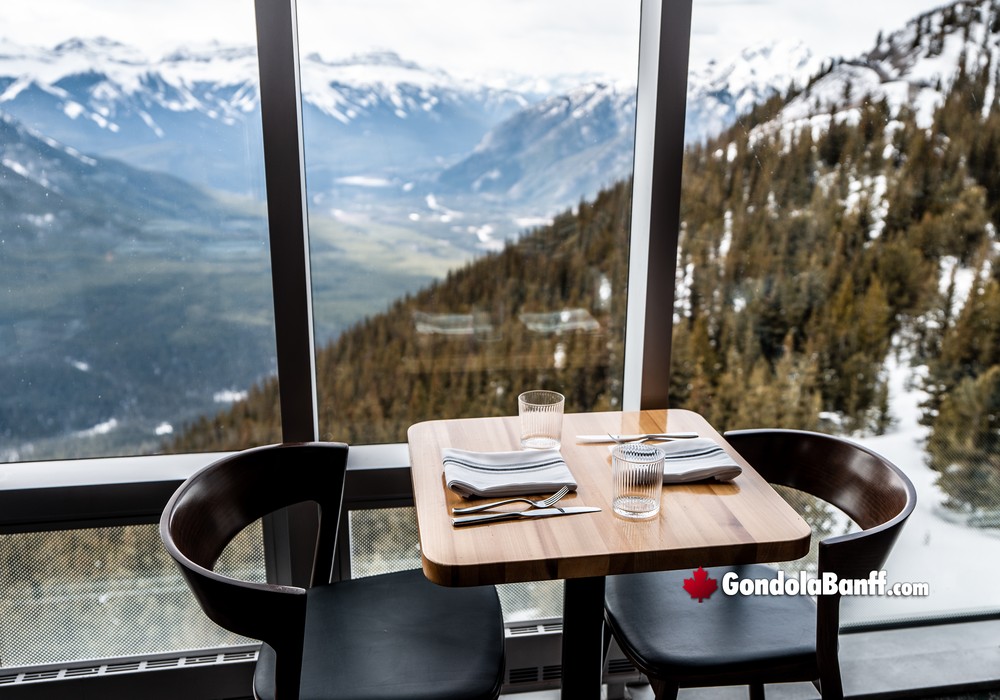 Sky Bistro Dining Table Close Up