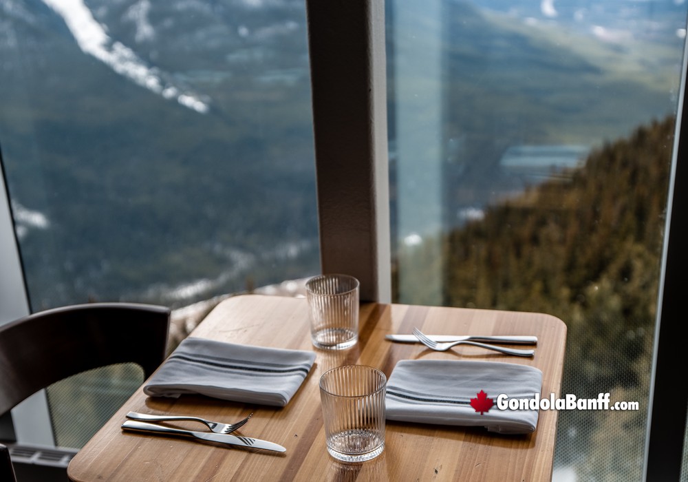 Dining Table Set Up over the Valley