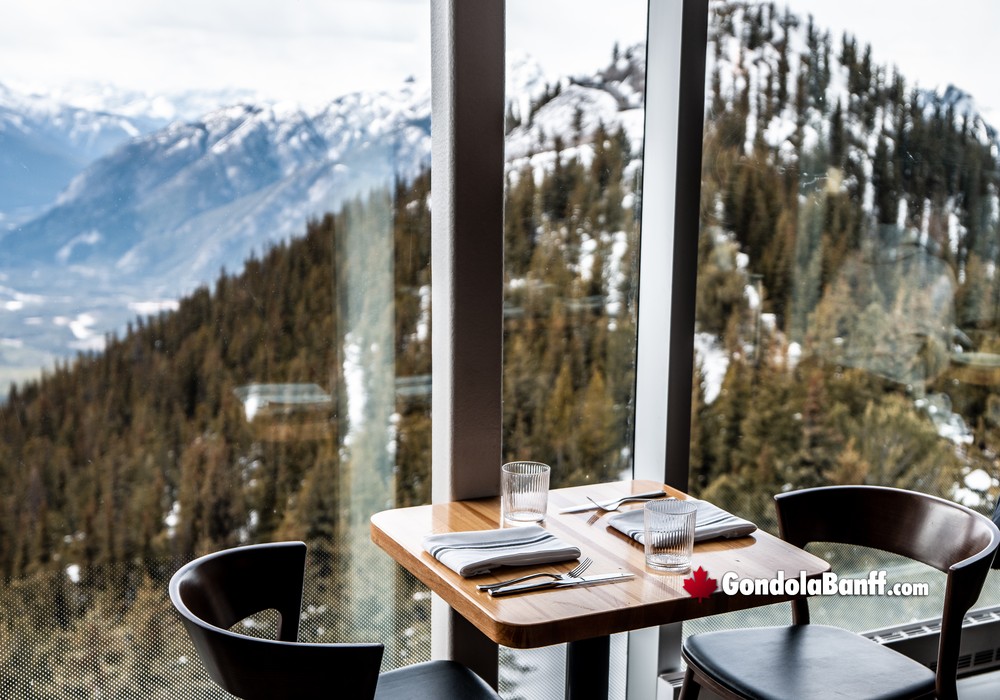 Sky Bistro View of Sulphur Mountain Historic Site