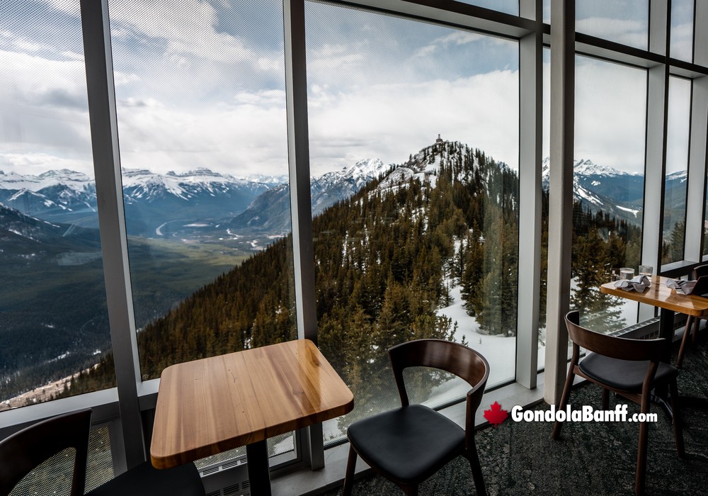 Window Table Set Up over Mountain Range View