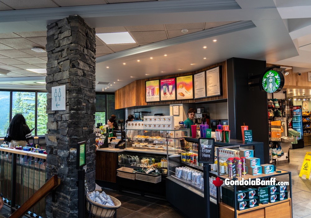 Starbucks Entry Banff Gondola