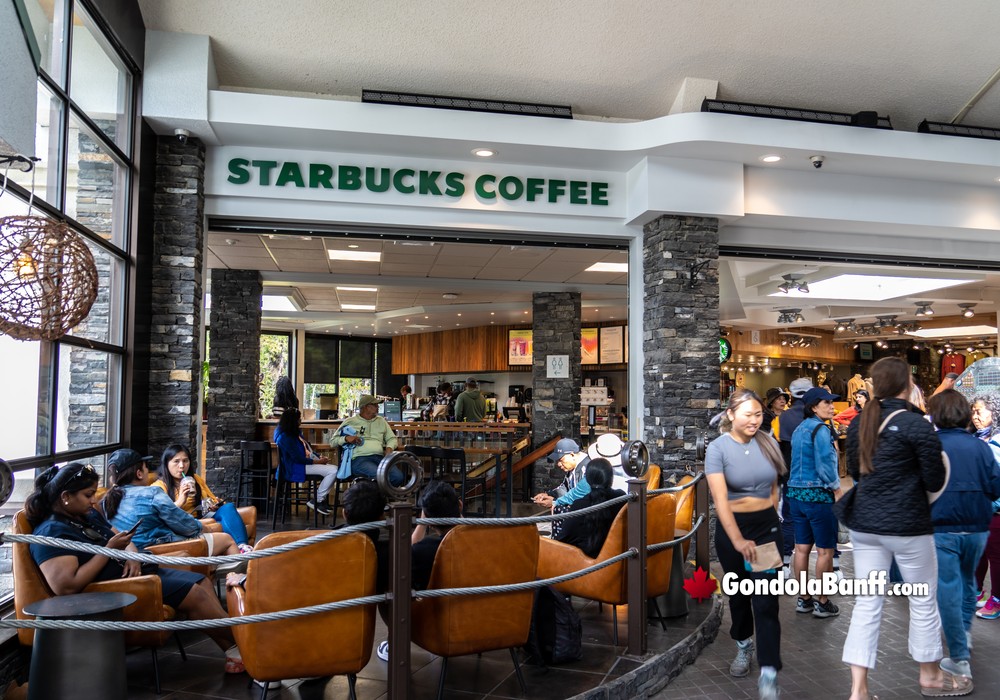Starbucks Seating Banff Gondola