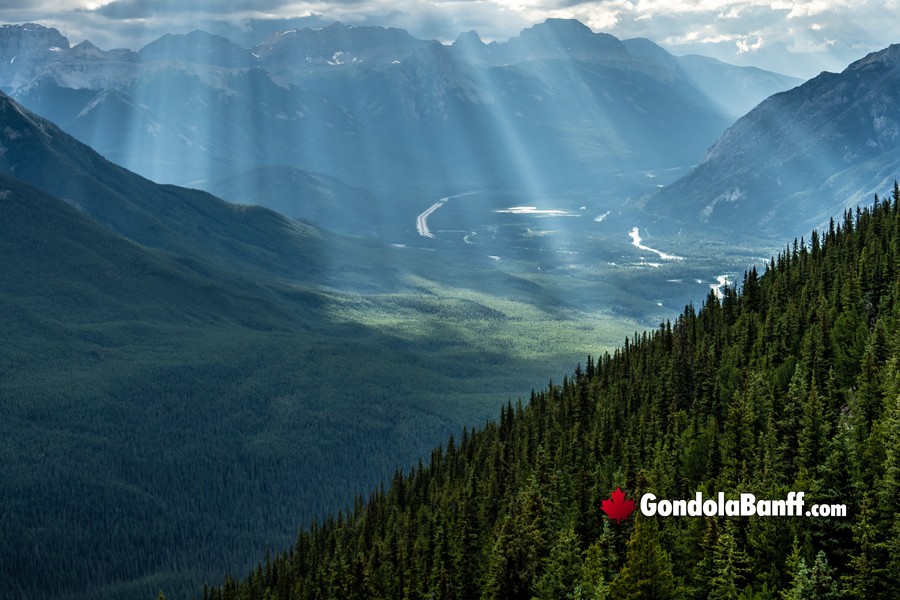 View From Gondola Patio 2 Banff National Park Gondola