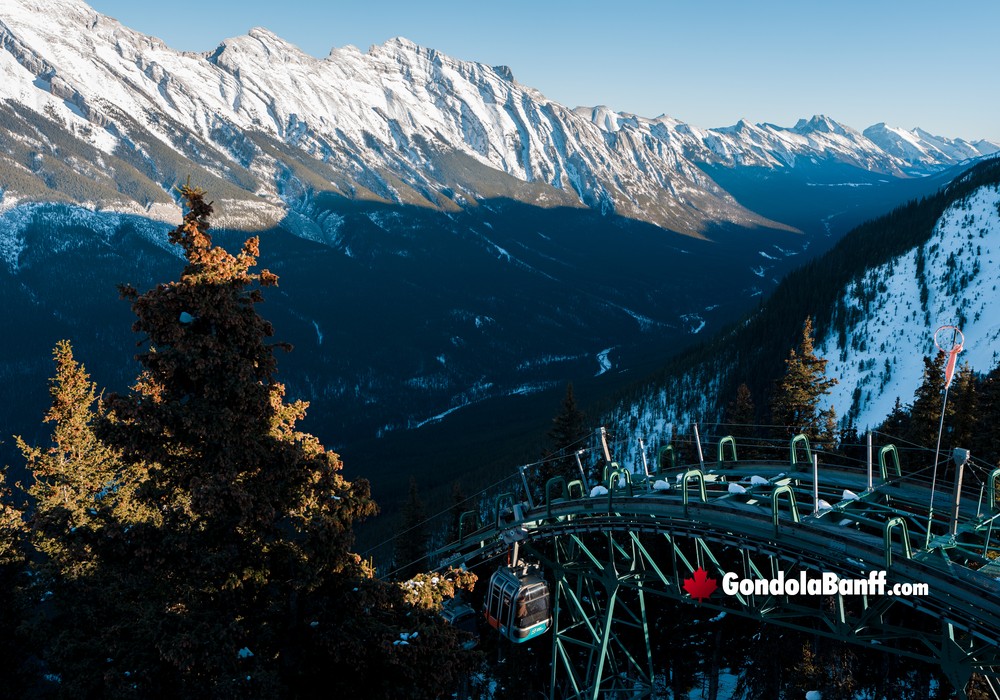 Banff Gondola Nightrise Arrival to the Summit