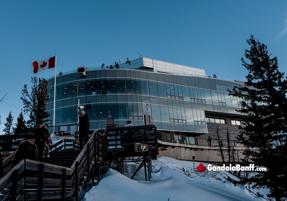 Banff Gondola Upper Terminal in Winter
