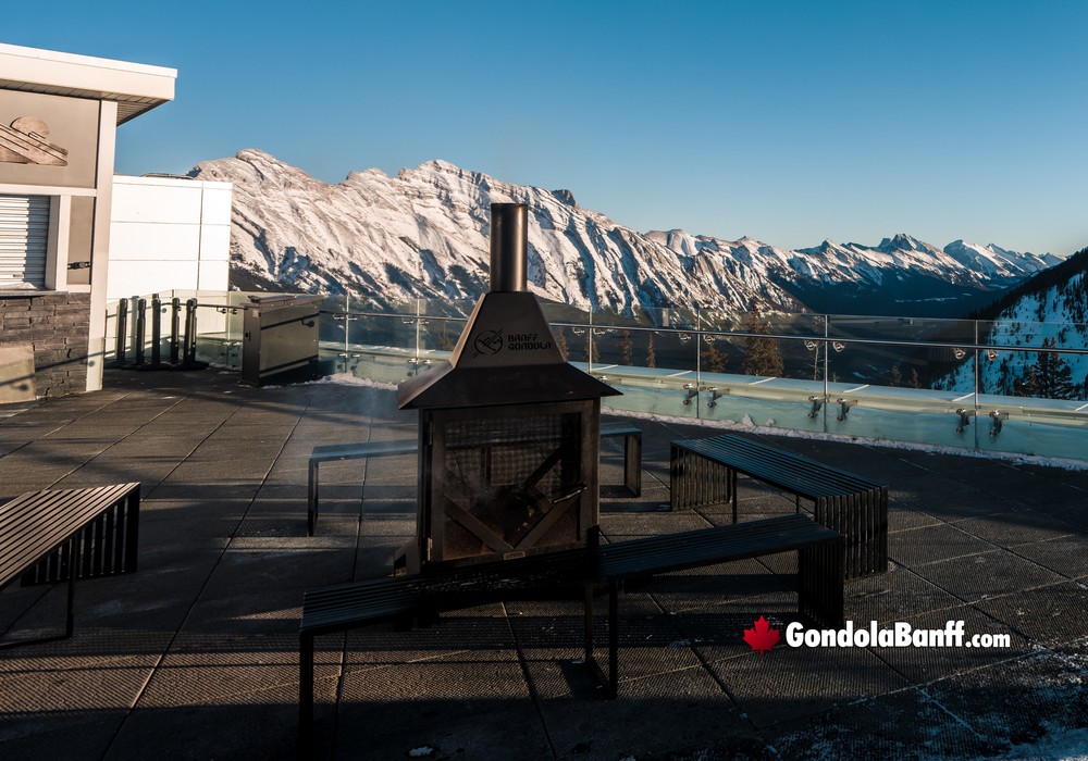 Banff Gondola Nightrise Peak Patio Area