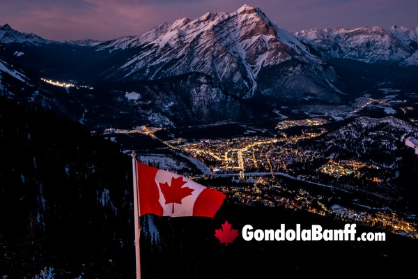 Winter Evenings Up the Banff Gondola