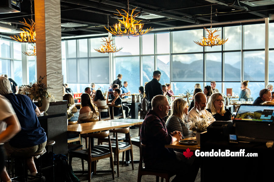 Banff Gondola Restaurant View